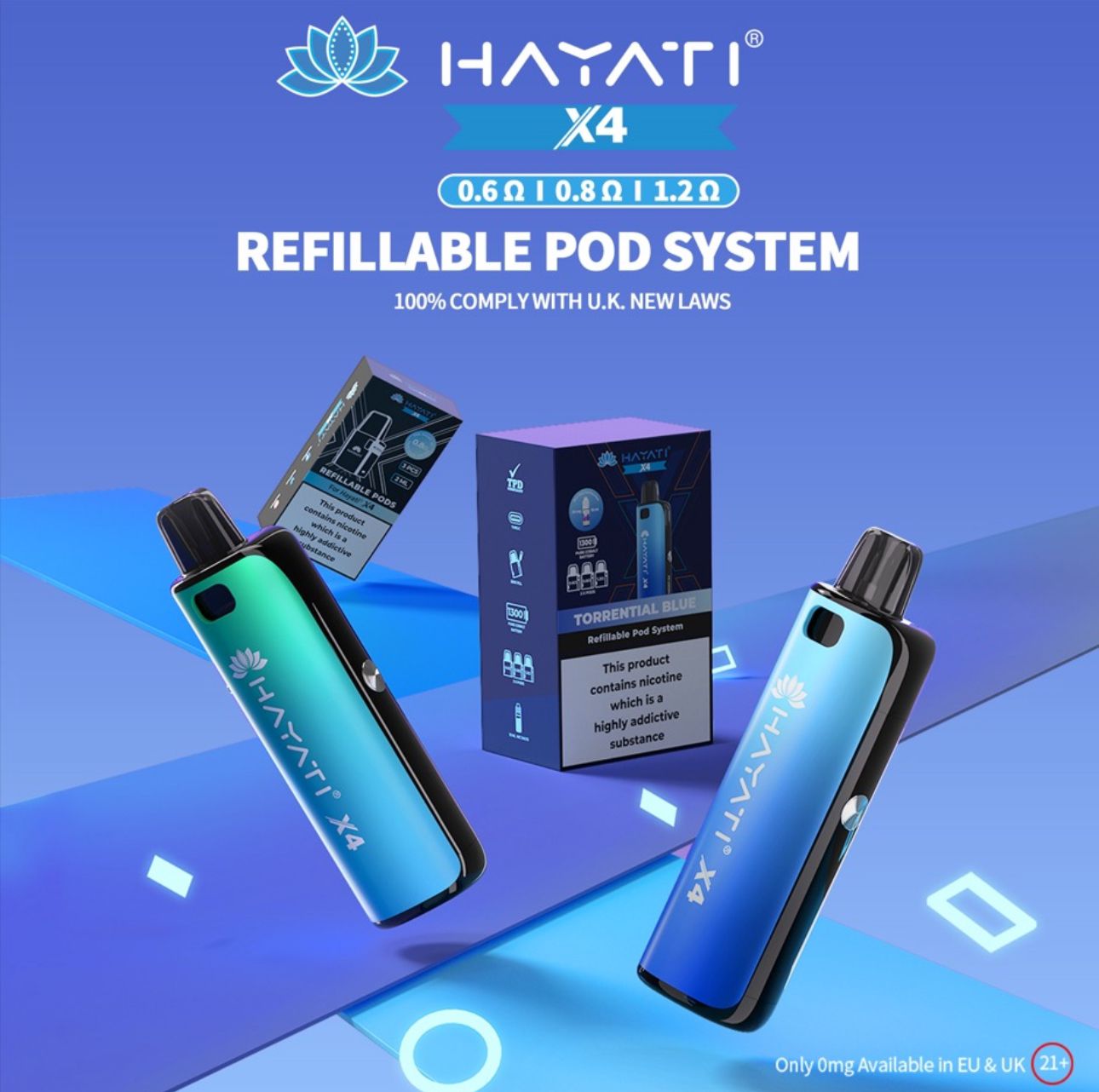 Hatati x4 Refillable Pod System